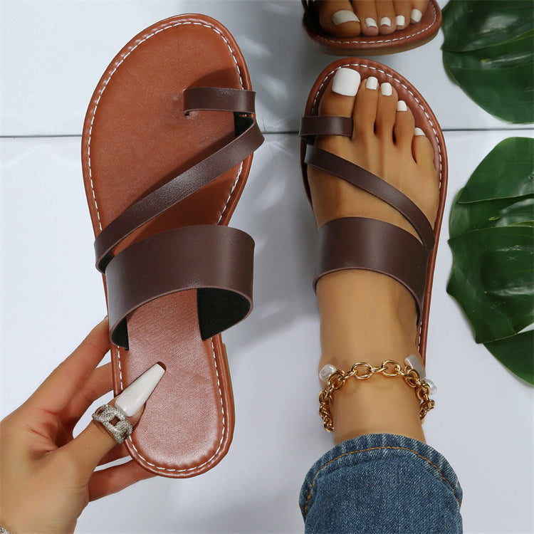 
                      
                        Women's Flat Thong Sandals - Casual Beach Shoes
                      
                    