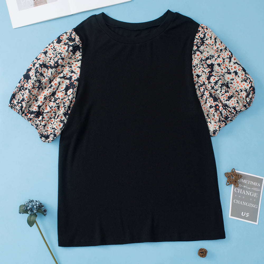 
                      
                        Black Daisy Printed Tunic Top - Plus Size
                      
                    