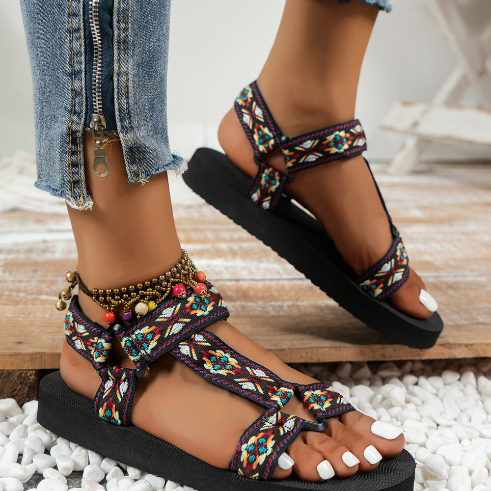 
                      
                        New Thin Bottom National Style Velcro Beach Sandals
                      
                    