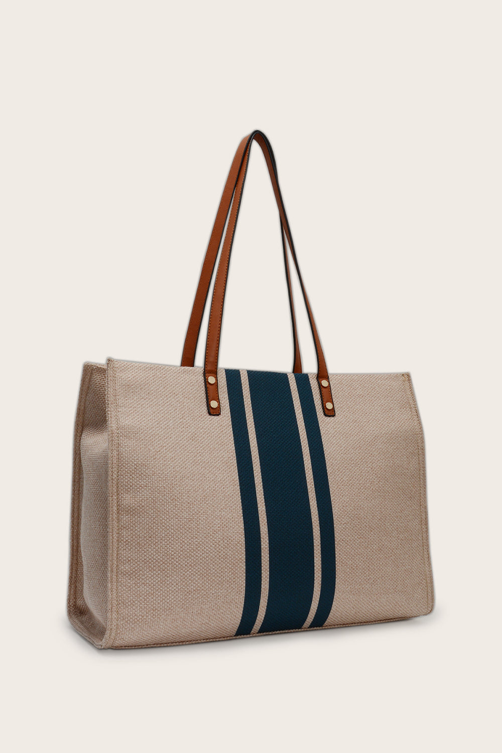 Chic Striped Tote Bag - Stylish Women's Handbag