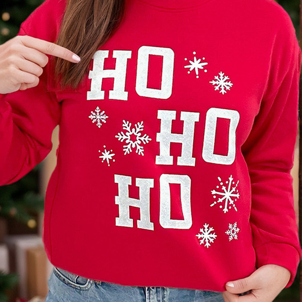 Fiery Red Christmas Plus Size Sweatshirt