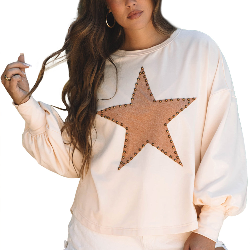 
                      
                        Apricot Star Graphic Oversized Long Sleeve Top
                      
                    