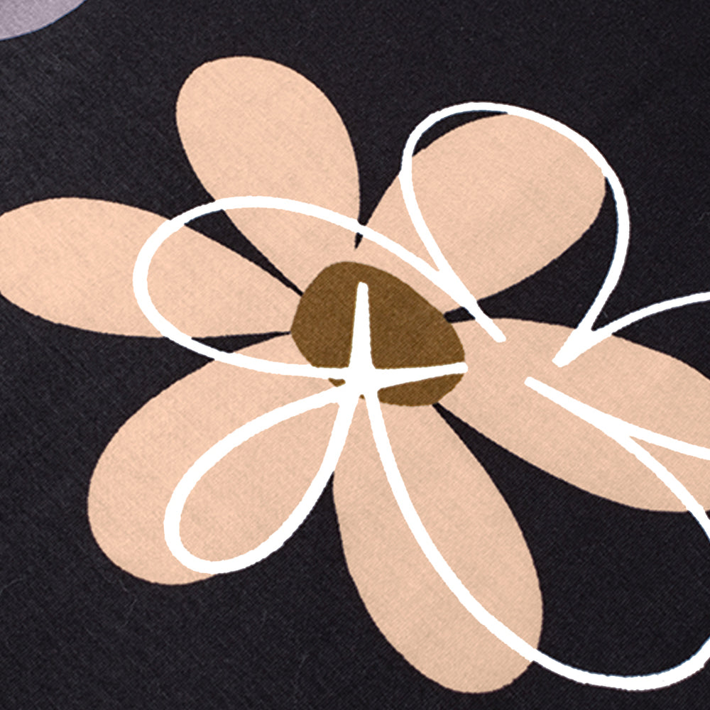 
                      
                        Beige Floral Print Summer Tee
                      
                    