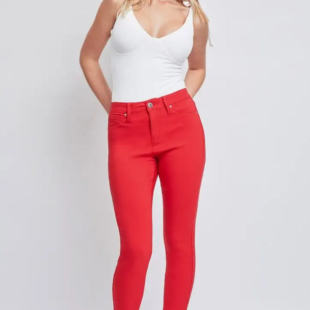 Red Hyperstretch Skinny Jeans