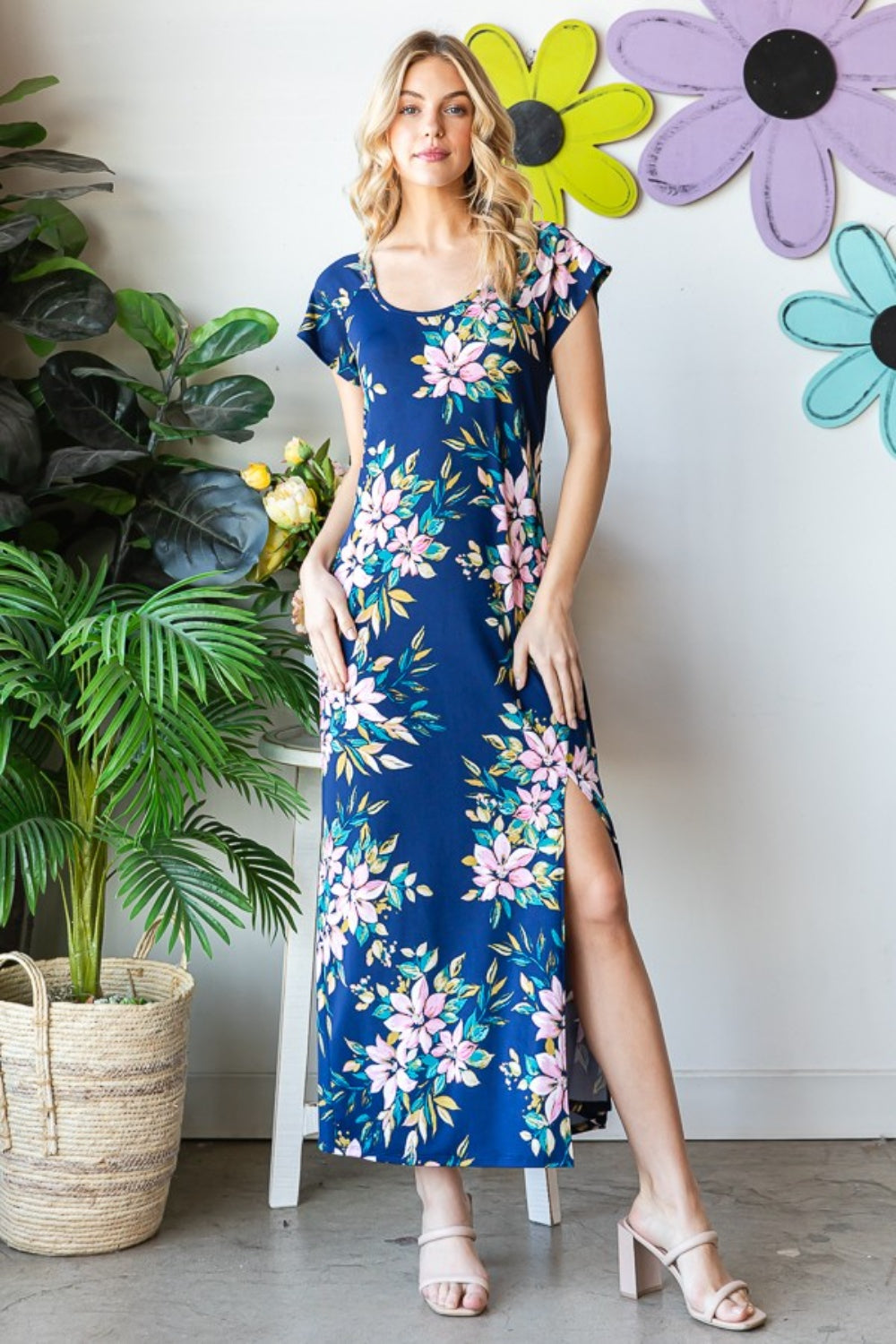 Floral Slit Dress