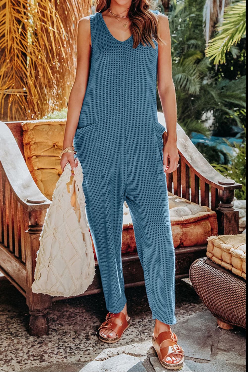 Sleeveless Straight Jumpsuit - Summer Wardrobe Essential