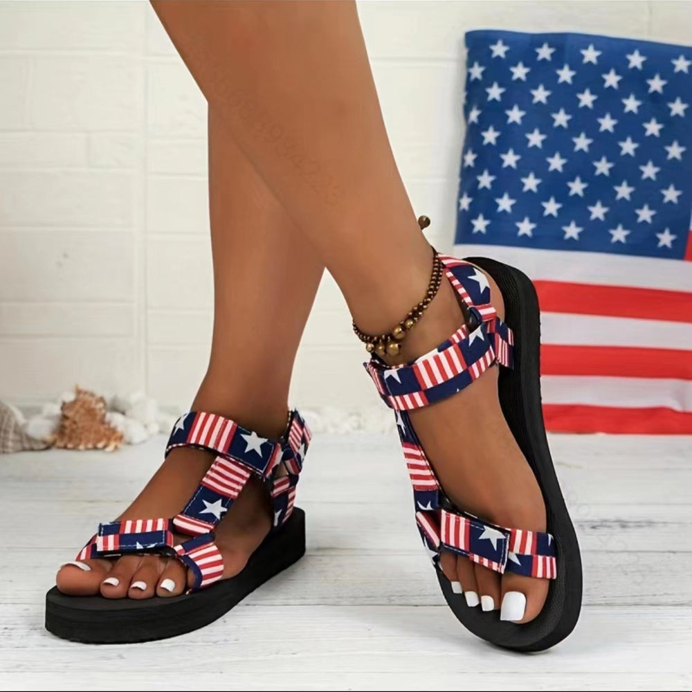 
                      
                        New Thin Bottom National Style Velcro Beach Sandals
                      
                    