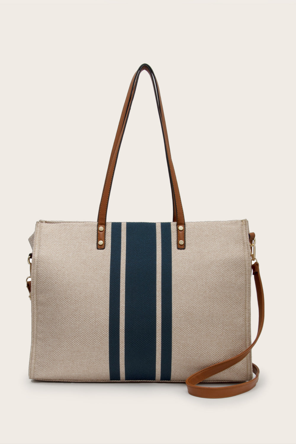 Chic Striped Tote Bag - Stylish Women's Handbag